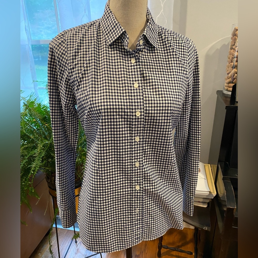 J Crew The Perfect Shirt, size 4, Gingham